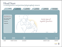 Page from the Sagittal Synostosis section of the Heart Start web site